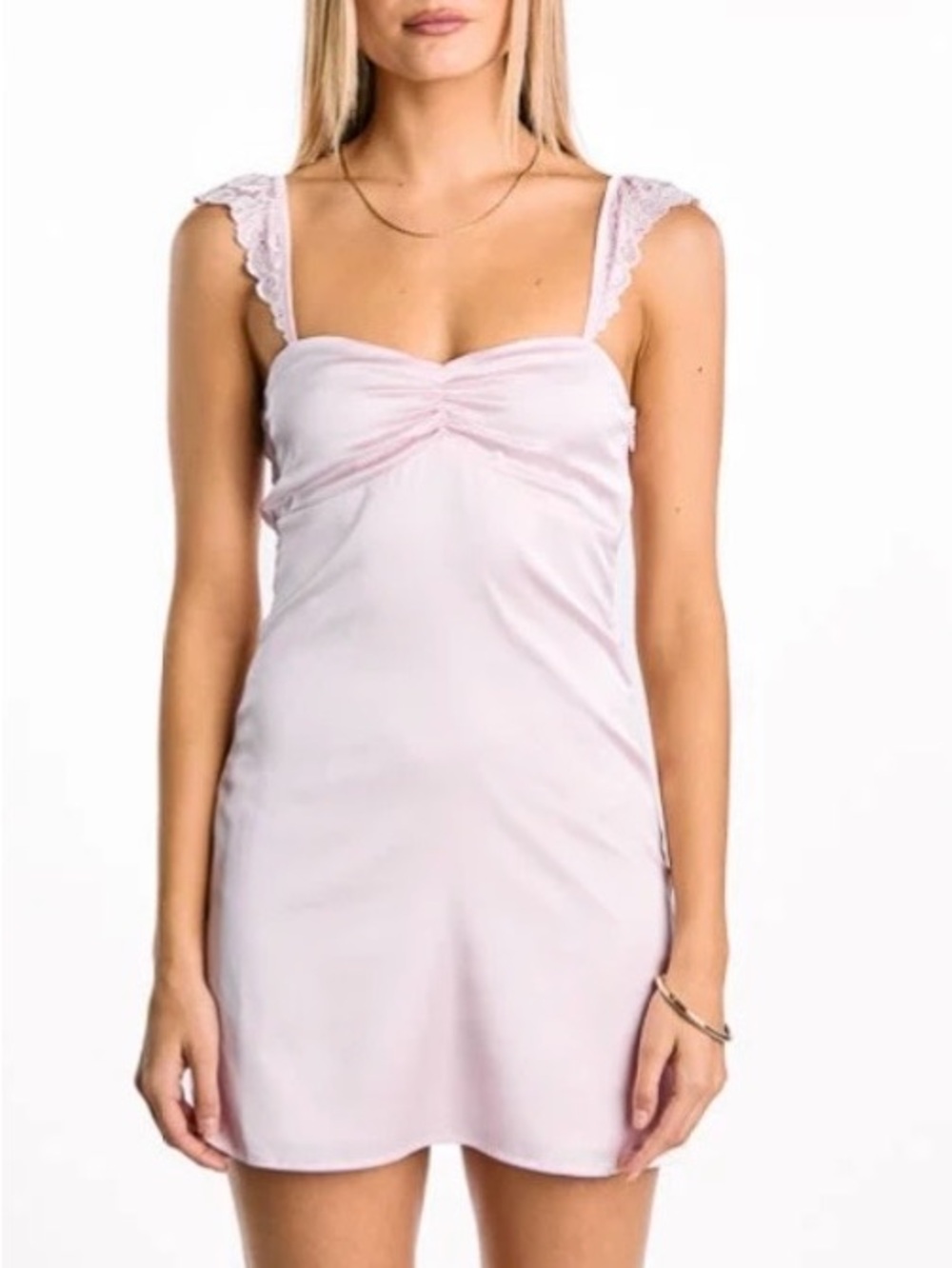 Raph Light Pink Party Mini Dress